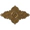 Ekena Millwork Melchor Diamond Ceiling Medallion (Canopies up to 4"), 67 1/4"W x 43 3/8"H x 4"ID x 2"P, Pale Gold CM70X43MLPAS - alternate 1